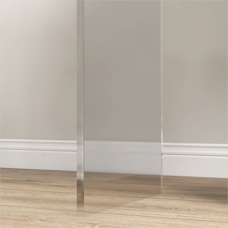 Clear Acrylic Coffee Table 21-Inch Rectangle Waterfall Design for Living Room or Bedroom Modern Style