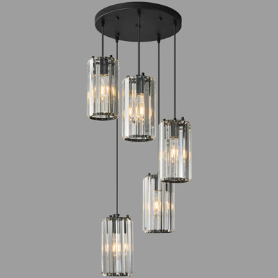 Pendant Lighting Modern Pendant Light, Mini Crystal Chandeliers Adjustable Pendant Light Fixture For Kitchen Island Dinning Room Corridor Bedroom