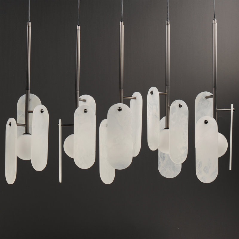 Megalith 5 - Light Pendant, Gunmetal, Light Brown