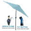 Parasol de marché 9 pi x 9 pi Platten-1334423058