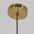 1-light Dimmable Glass Chandelier