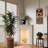 White Manufactured Wood Freestanding Fireplace