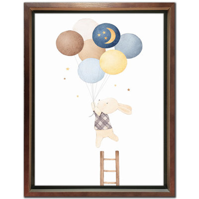 Bunny Ballons, art mural sur toile