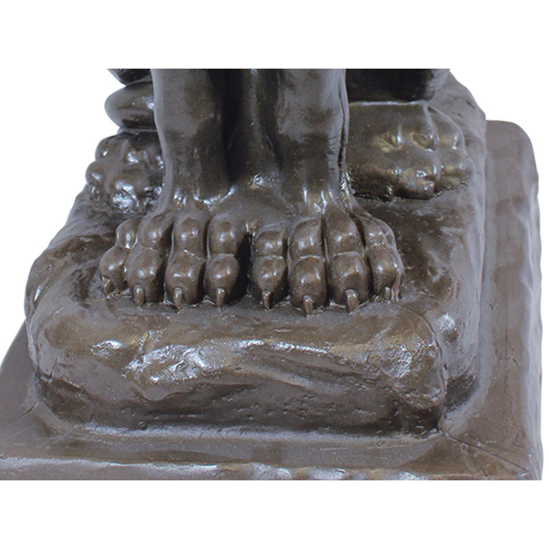 Statue de lion gardien Galena, Bronze