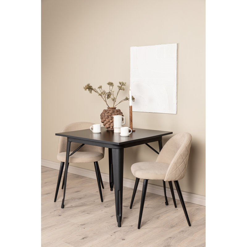 Howden 2 - Person Dining Set, Beige, Beige