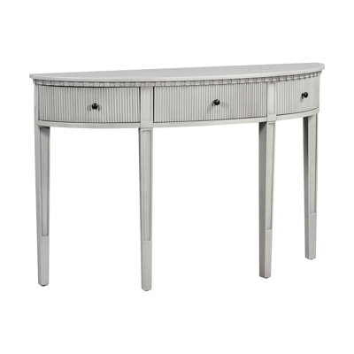 Elegant Vertical Stripe Console Table For Entryway & Living Room Area