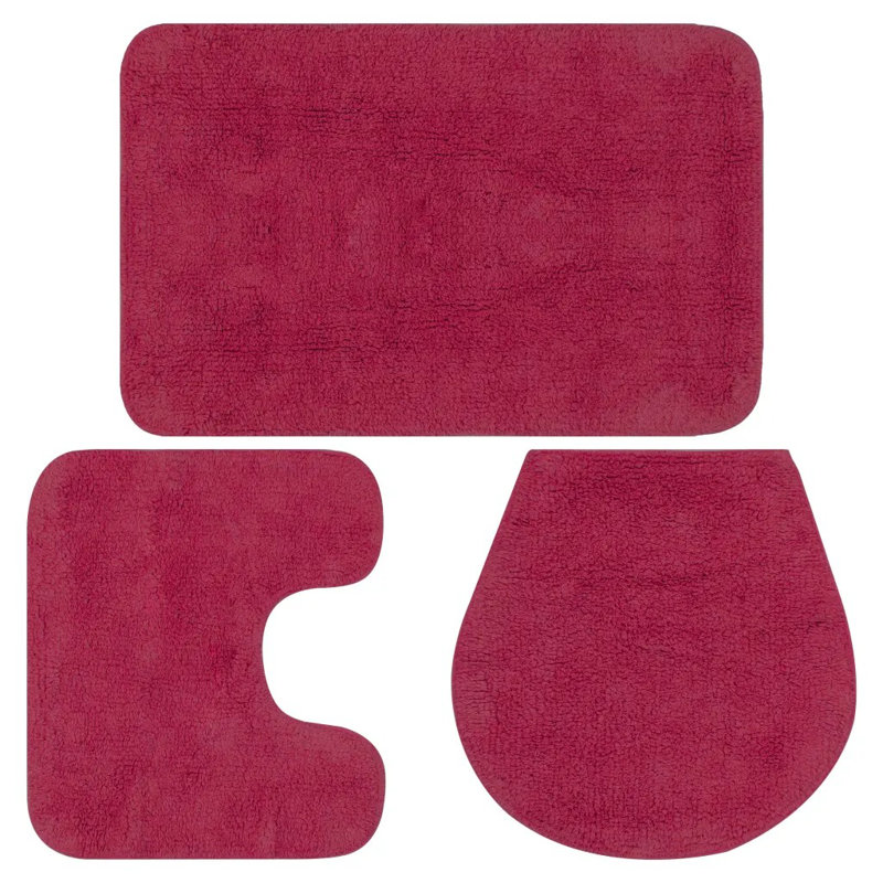 Laretta 3 Piece Bath Math Set, Fuchsia