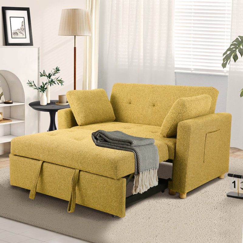 Canapé-lit l 48,5 po Shortridge, Jaune