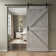 Paneled Wood and Metal K Series DIY Knotty Barn Door with Installation Hardware Kit