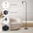 Candye 66'' Arched Floor Lamp with Remote Control and Bulb Included