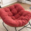 Chaise d'appoint berçante rembourrée Chenille-1979175379