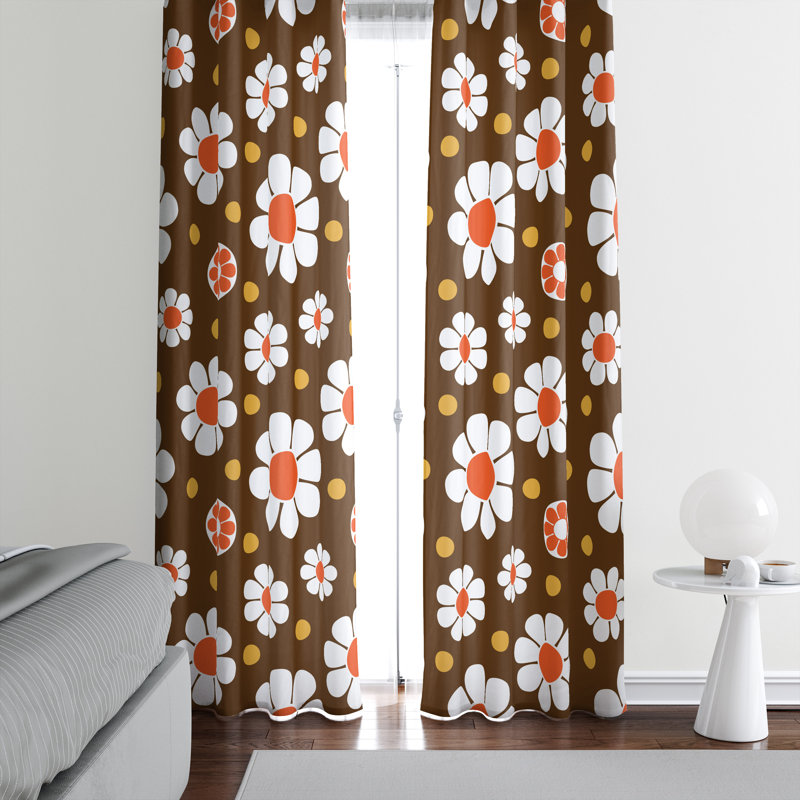 Semi Sheer Curtain Pair, 20" W x 52" L