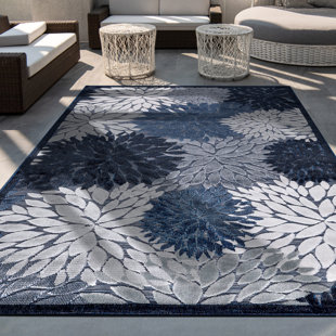 Bella Coastal Decor Seashell Tranquility Indoor/Outdoor Rug - 3 x 5