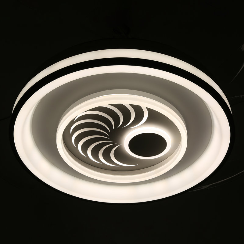 Lahela 42 Inch Modern Retractable Ceiling Fan with Light and Remote Control
