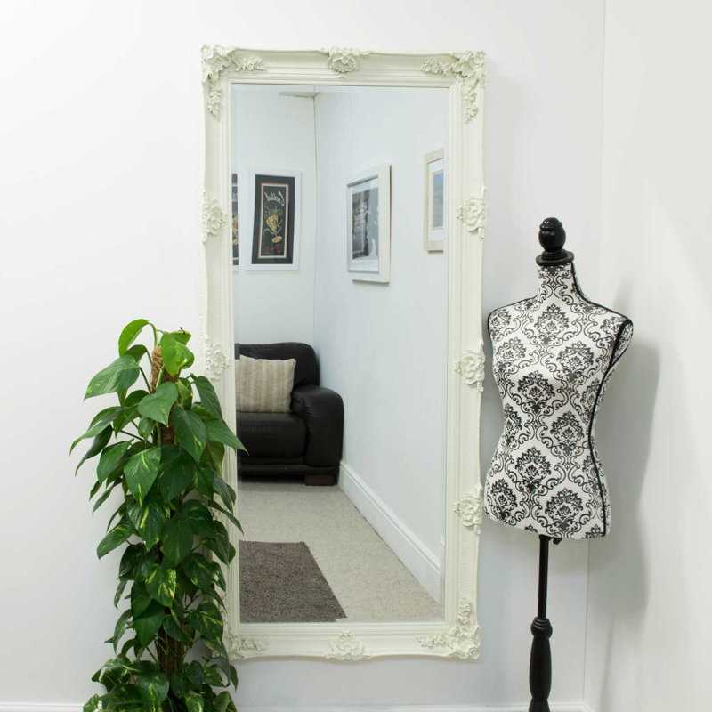 Fraire Wood Mirror, Cream