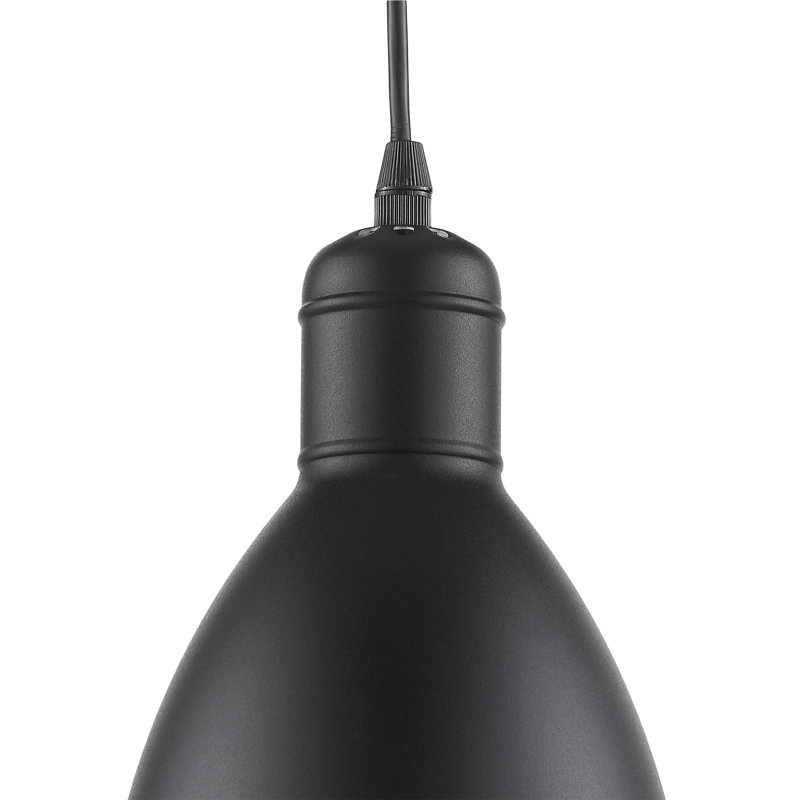 Faxon 1 - Light Black/White Bowl Pendant
