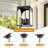 Large Outdoor Pendant Light Fixtures 4-Light, Exterior Hanging Lantern Porch Light Adjustable, Hanging Lamp Farmhouse Exterior Chandelier Ceiling Mount For Entrance Patio-1424090700