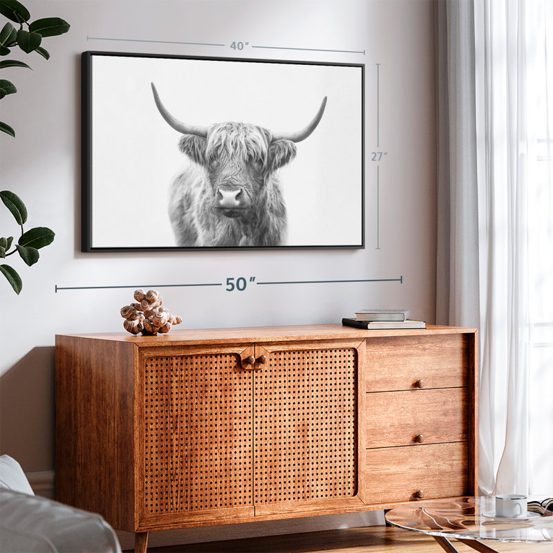 Impression sur toile Highland Bull I, H 40 po x l 27 po