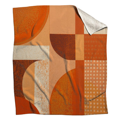Couvertures de formes géométriques orange