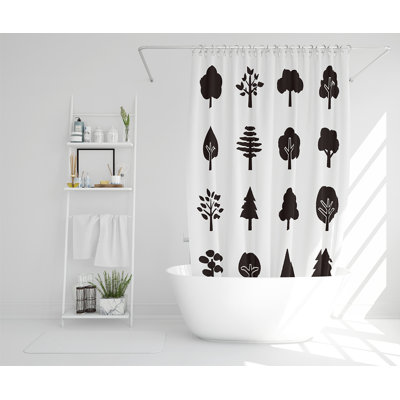 Ella-Rae 13 Piece Polyester Shower Curtain Set