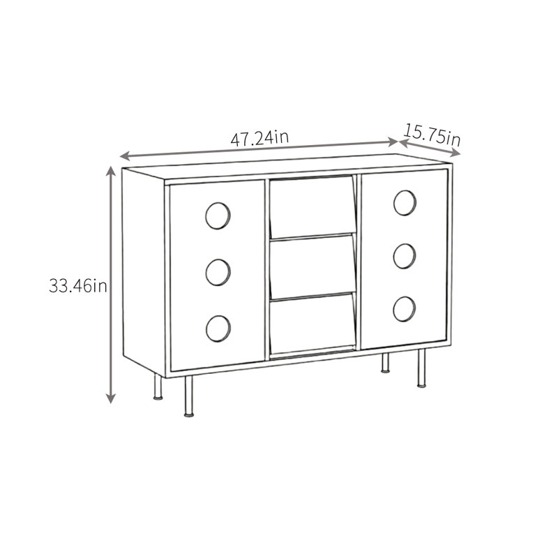 Small-Sized Multi-Functional Sideboard