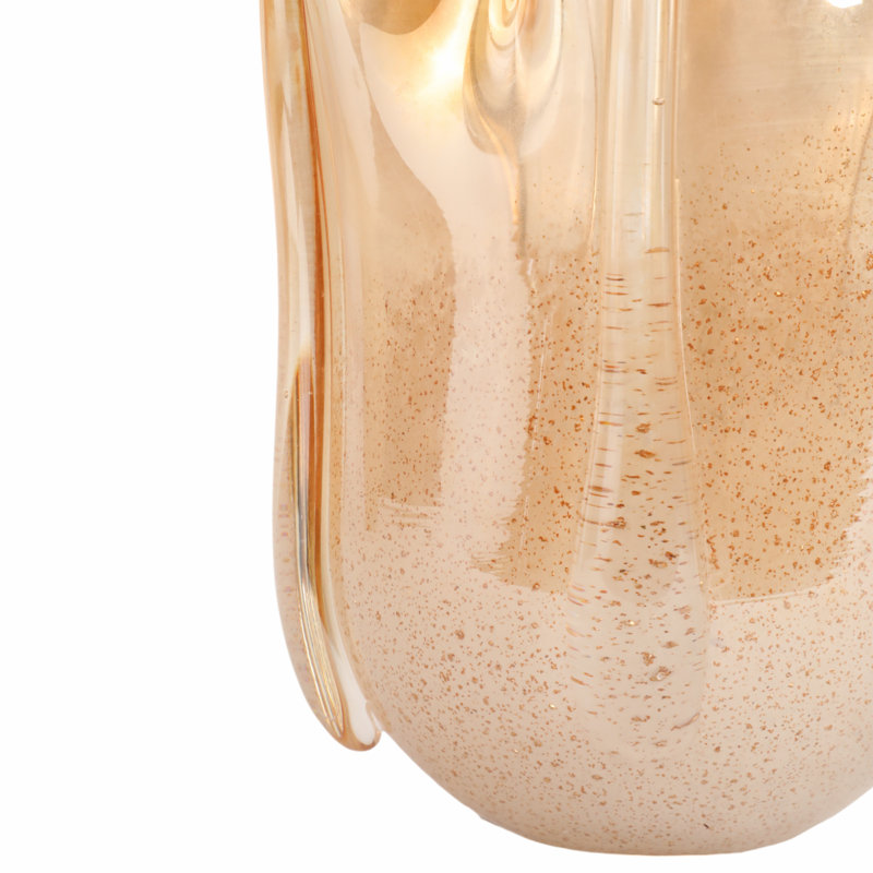 Vase en verre soufflé Ivy Bronx Bartoli, H 10 po x l 8 po x P 8 po, Tanné