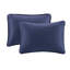 Twin Navy Reversible Bedspread - Pre-Washed Cotton Filling For A Chic Bedroom Soothing Throw