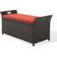 Banc de rangement pour l'extérieur en rotin-356911310
