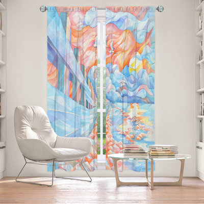 Paire de rideaux obscurcissant avec passe-tringle Delaughter Room