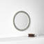 Simone Engineered Wood Round Wall Mirror-1857996068