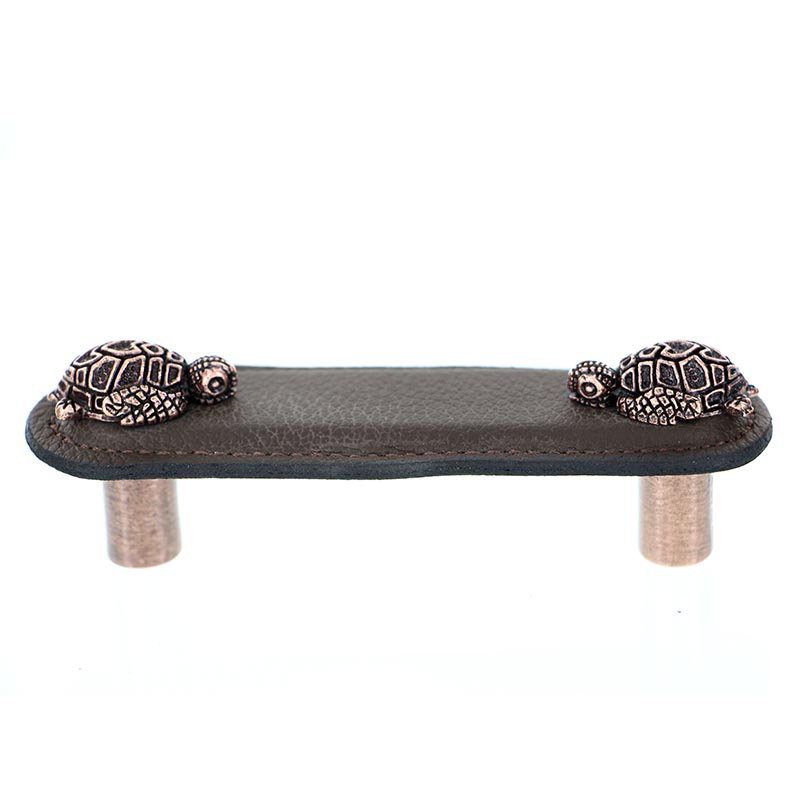 Pollino 4" Center to Center Bar Pull, 3'', Antique Copper