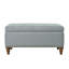 Banc de rangement de style rétro avec charnière à ouverture facile, garniture de rivet et utilisation polyvalente pour la décoration intérieure