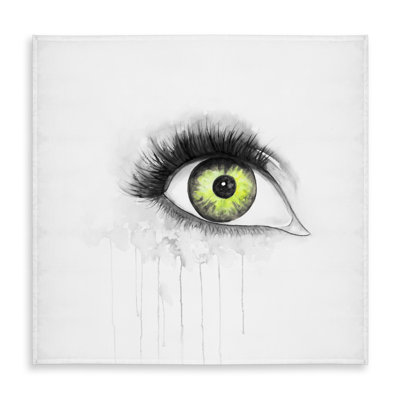 Green Eye in Watercolor Tablecloth | Indoor Outdoor Decor