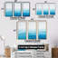 «Blue Ocean In Motion Scenery I», ensemble d'art mural océan-107768792-107768794