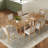 Rustic 82inch 7-Piece Extendable Dining Table Set