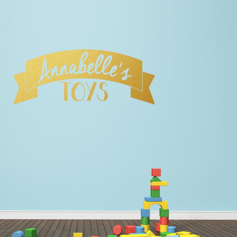 Décalcomanie murale jouets, Or, Oui