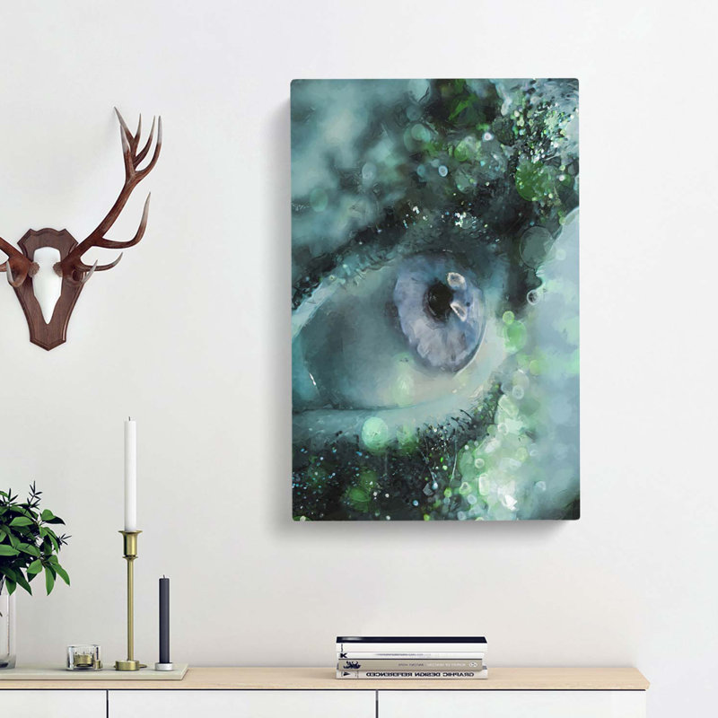 Glitter Eye In Abstract - Wrapped Canvas, 91cm H x 60cm W x 3cm D
