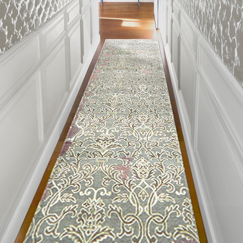 Canterbury Damask Area Rug, Runner 2'6 x 10'