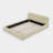 Katence Elegant Linen Queen Platform Bed with Upholstered Headboard and Solid Frame Stability-908013333