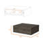 Table de chevet flottante avec rangement Barcelona - Brun foncé Barcelona-854096203