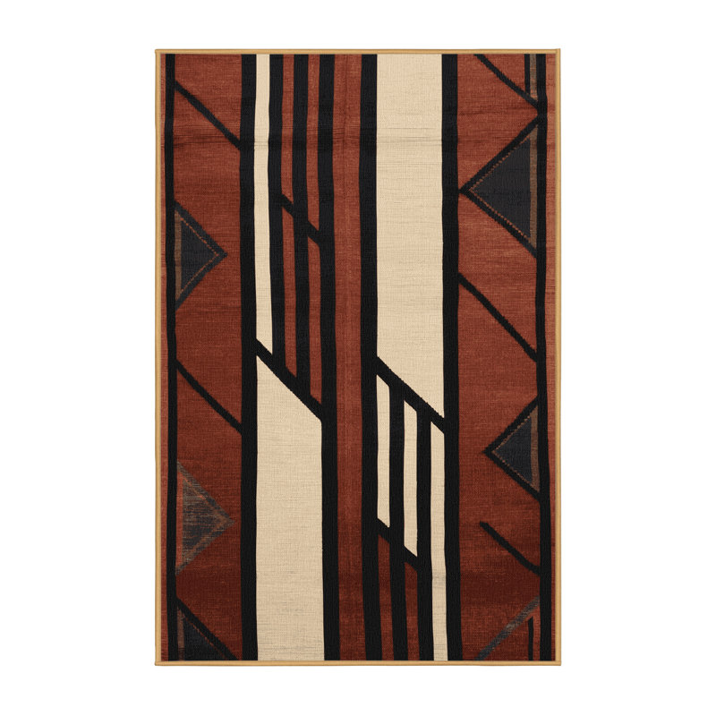 Machine Washable Turkish Brown Area Rug, Rectangle 3' x 5'