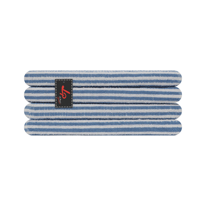 Cotton Stripe Jacquard Tea Towel Kitchen Towel, 8, Teal