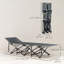 Lit de camping pour adultes avec matelas, lit pliant-110256528
