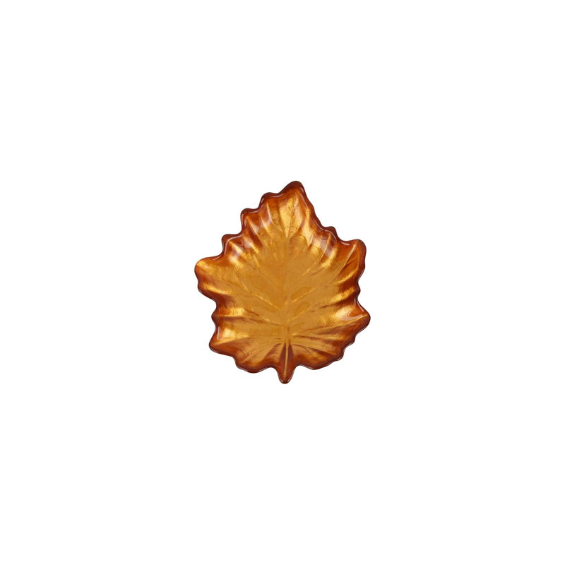 Autunno Handmade Glass Appetizer Plate