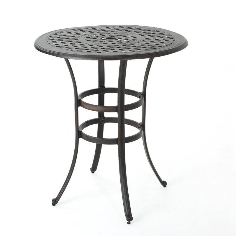Table de bar en fonte d'aluminium