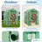 Plexalife Deluxe Walk-In Greenhouse with 2 Tiers and 8 Shelves - Green Cover-102671708