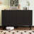 Sideboard 13.7" On-Trend Minimalist Shoe Cabinet With 5 Solid Wood Legs, Cream Style Buffet With Fluted Doors, Large 4 Doors Storage With Adjustable Shelves For Living Room, Black, 55.1*-1917348594