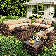 6 - Person Outdoor Seating Group with 44 Inch Fireplace Table, Patio Sectional Sofa Set 