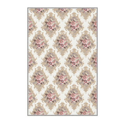 Premium Hall Carpet, 2.6 x 6.6 Feet, 100% Polyester, 0.3 in Pile Height | Antibacterial, Non-Slip Underside, Machine Washable | 3D Digital Print Design, Durable & Stylish for Entryways, Living Rooms & More