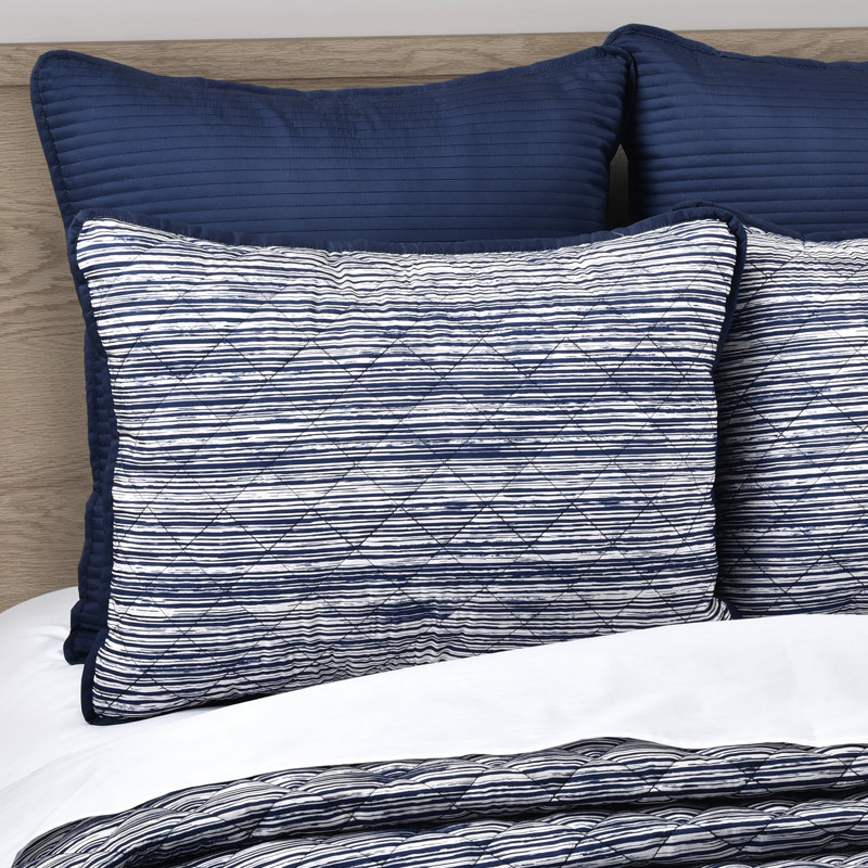 Dalton 3Pc. Quilt Set Navy, Full Quilt + 2 Standard Shams